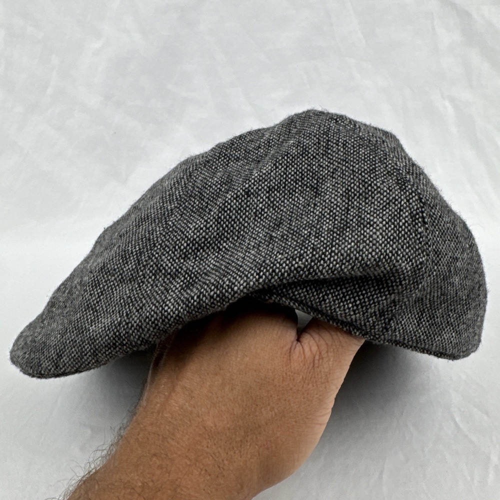 U.S. Polo Assn Gray Tweed Ivy Newsboy Driver Flat Cap Hat S/M - Picture 2 of 9